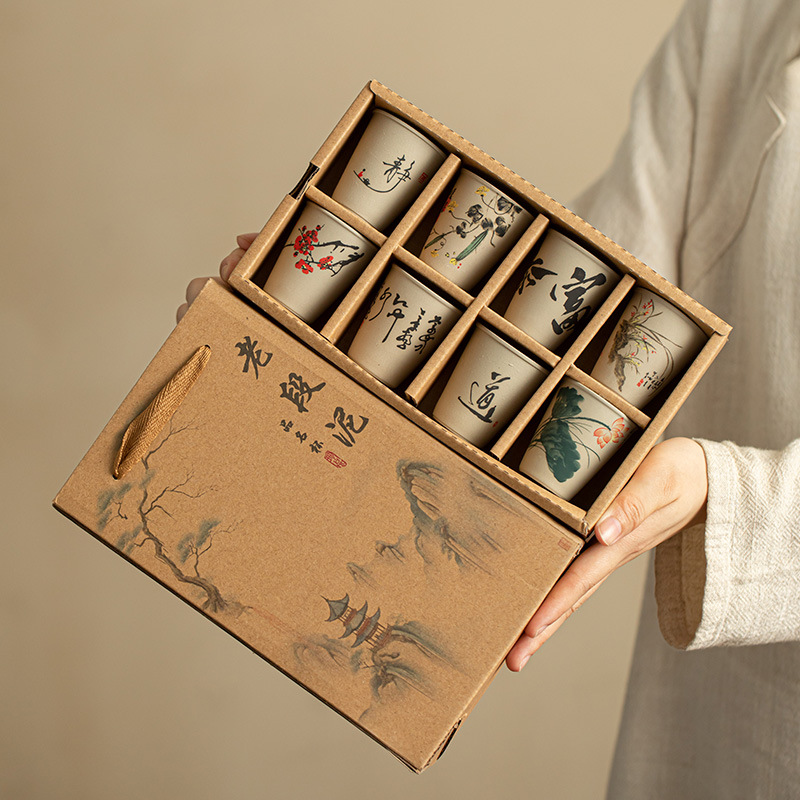 Coffee Tea Set Up - INS ใหม่เซรามิคหยาบ Teacup จีนราคา Teacup ประณีตโบราณ