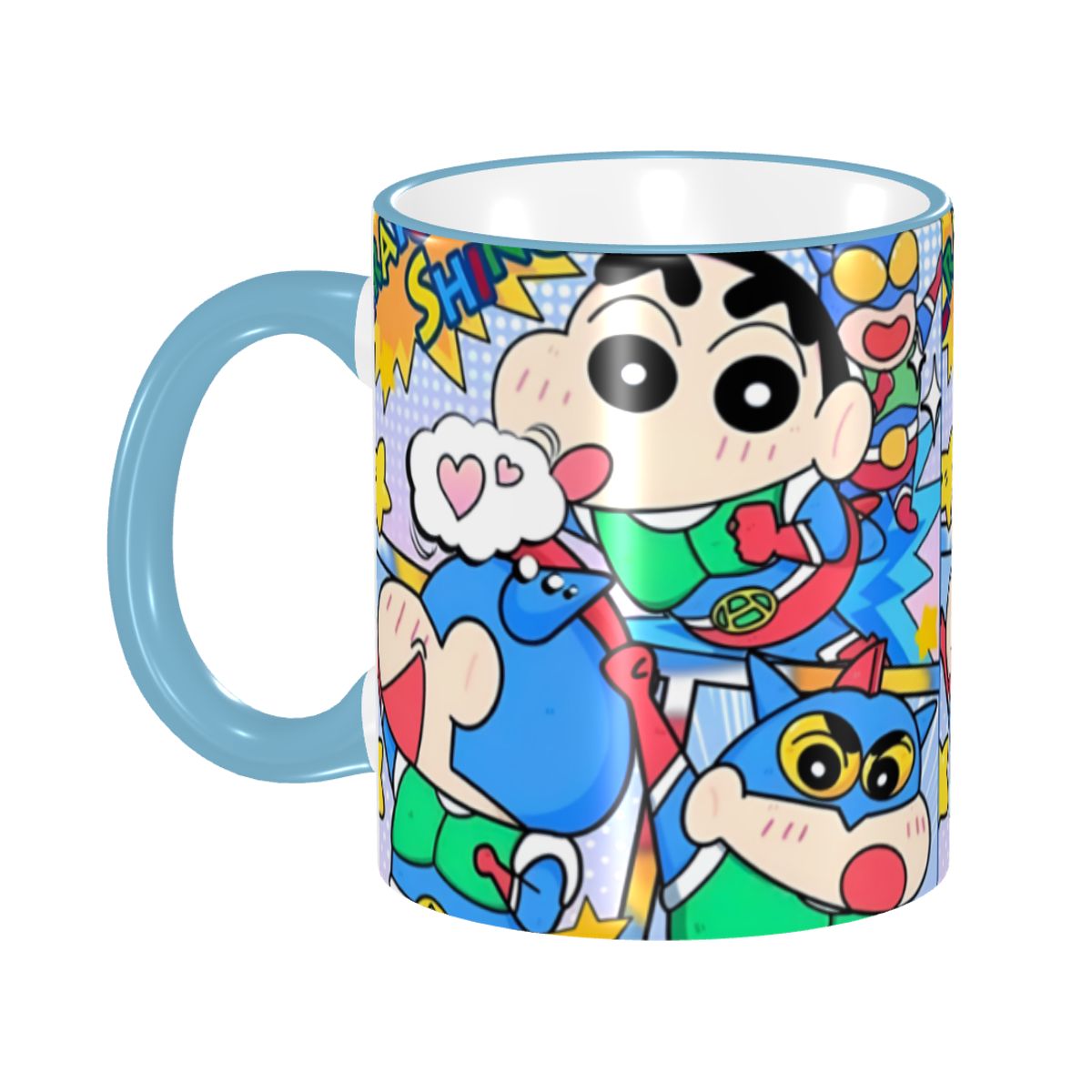 Coffee Tea Japan - แก้วกาแฟเซรามิค S-Shinchans ลายการ์ตูนญี่ปุ่นน่ารักตลกๆ แบบ DIY สำหรับชาและนม