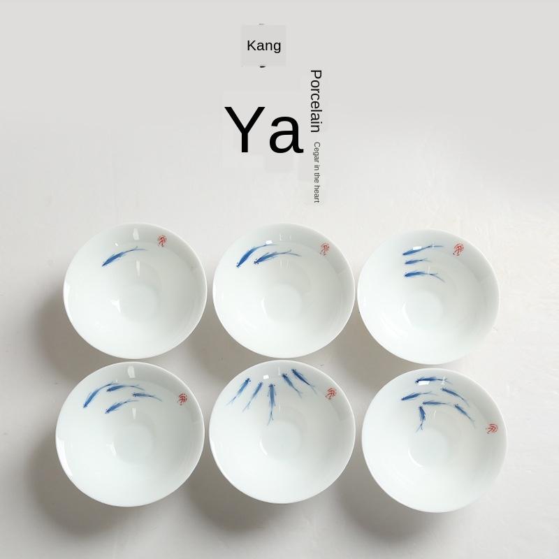 Coffee Tea Set Up - ถ้วยเซรามิคKung Fuถ้วยชามือวาดเซรามิคWhitewareชุดชาNostalgicโบราณประเภทถ้วยMasterCupเดี่ยวRetroสไตล์ถ้วย