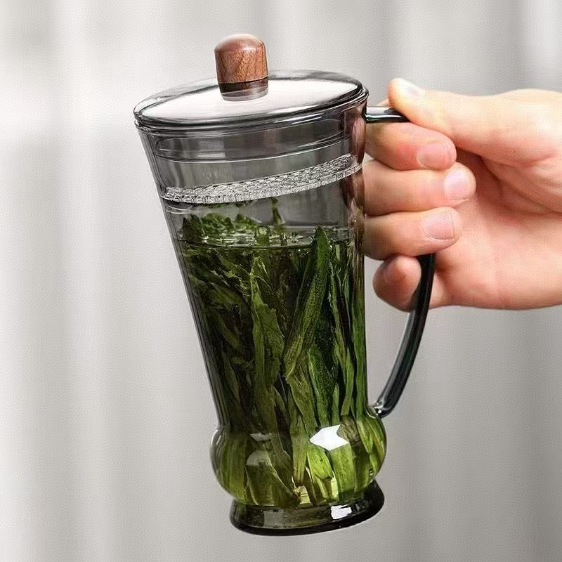 Coffee Tea Japan - 400ml Brewing Taiping Houkui ชาเขียวแก้วชาแก้ว Crescent