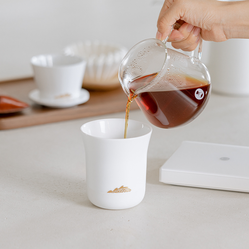 Coffee Tea Sugar Set - TIMEMORE Manna ถ้วยชิมกลิ่นแก้วกาแฟ Golden Dragon ถ้วยเซรามิคถ้วยชามือ-Brewed