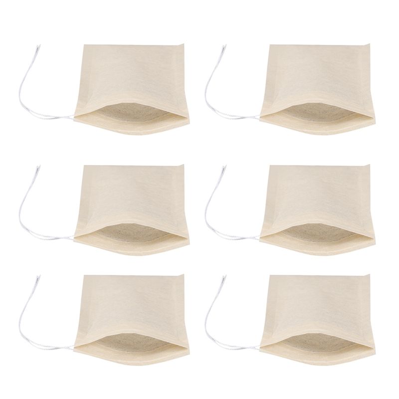 Coffee Leaves Tea - A21Q -600 แพ็คถุงกรองชา,ถุงชากระดาษแบบใช้แล้วทิ้งพร้อมเชือกรูดสำหรับชาใบหลวม,กาแฟ (สีธรรมชาติ,2.75X1.97 นิ้ว)