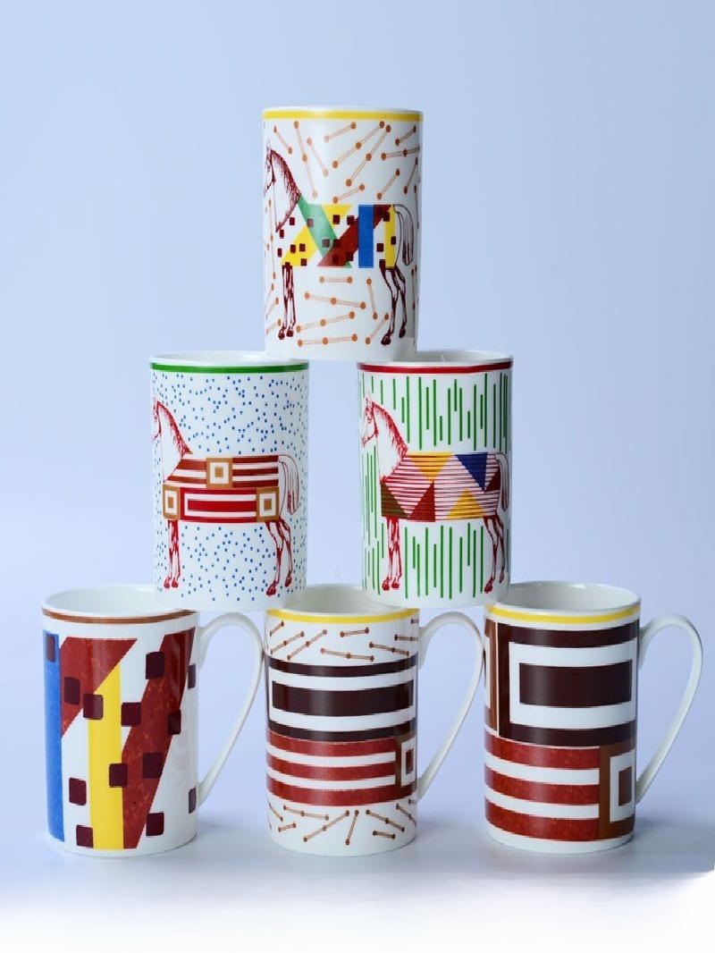Morning Tea Coffee - แก้วมัคพิมพ์ลายสวยงาม วัสดุโอสเตอร์นโบนไชน่า สำหรับใช้ในออฟฟิศหรือที่บ้าน เหมาะสำหรับดื่มน้ำชาตอนเช้า แก้วเซรามิกทนทาน ไม่มีฝาปิด