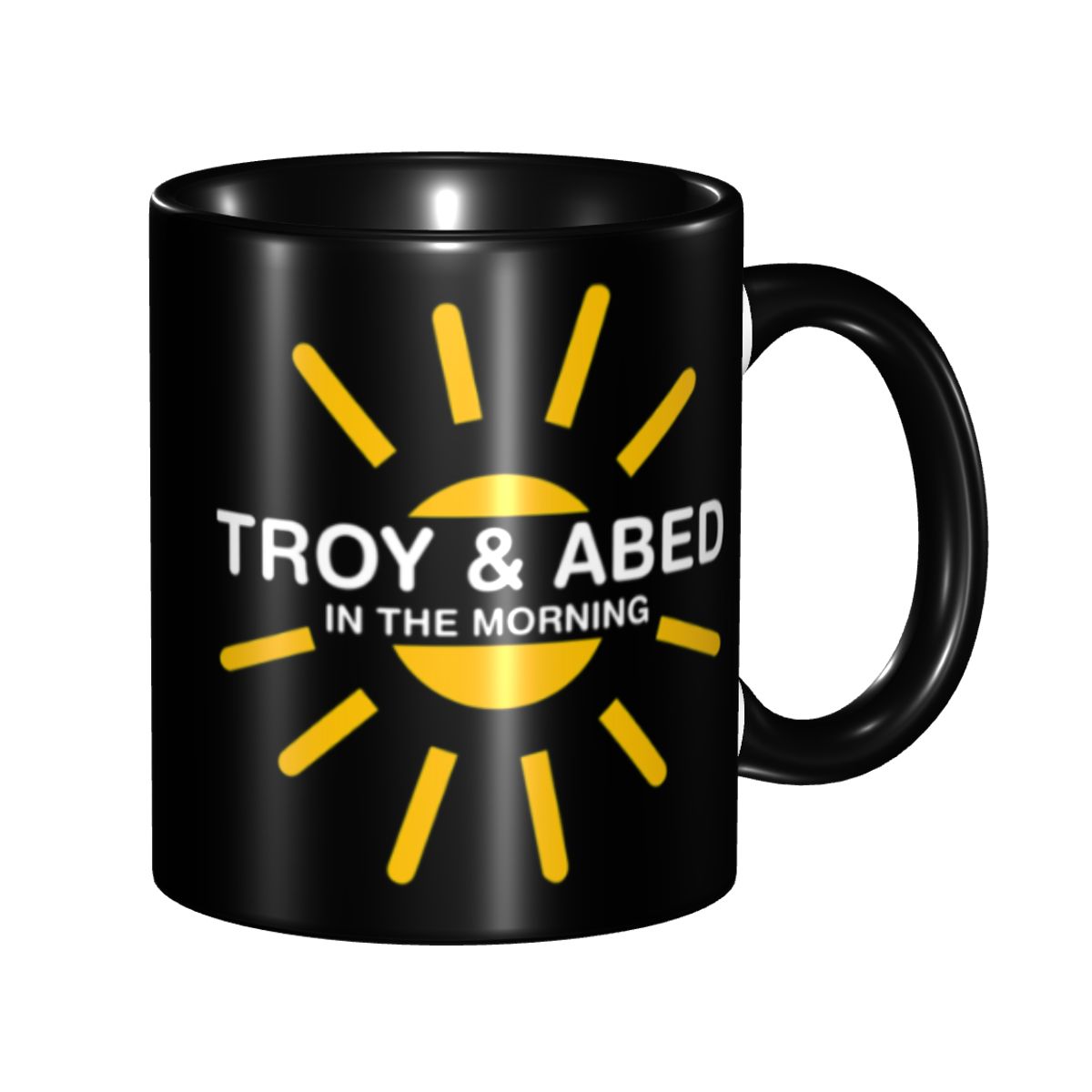 Morning Tea Coffee - แก้วกาแฟเซรามิก DIY ลายทรอยและอาเบ็ดในยามเช้า สำหรับใส่ชาหรือนม