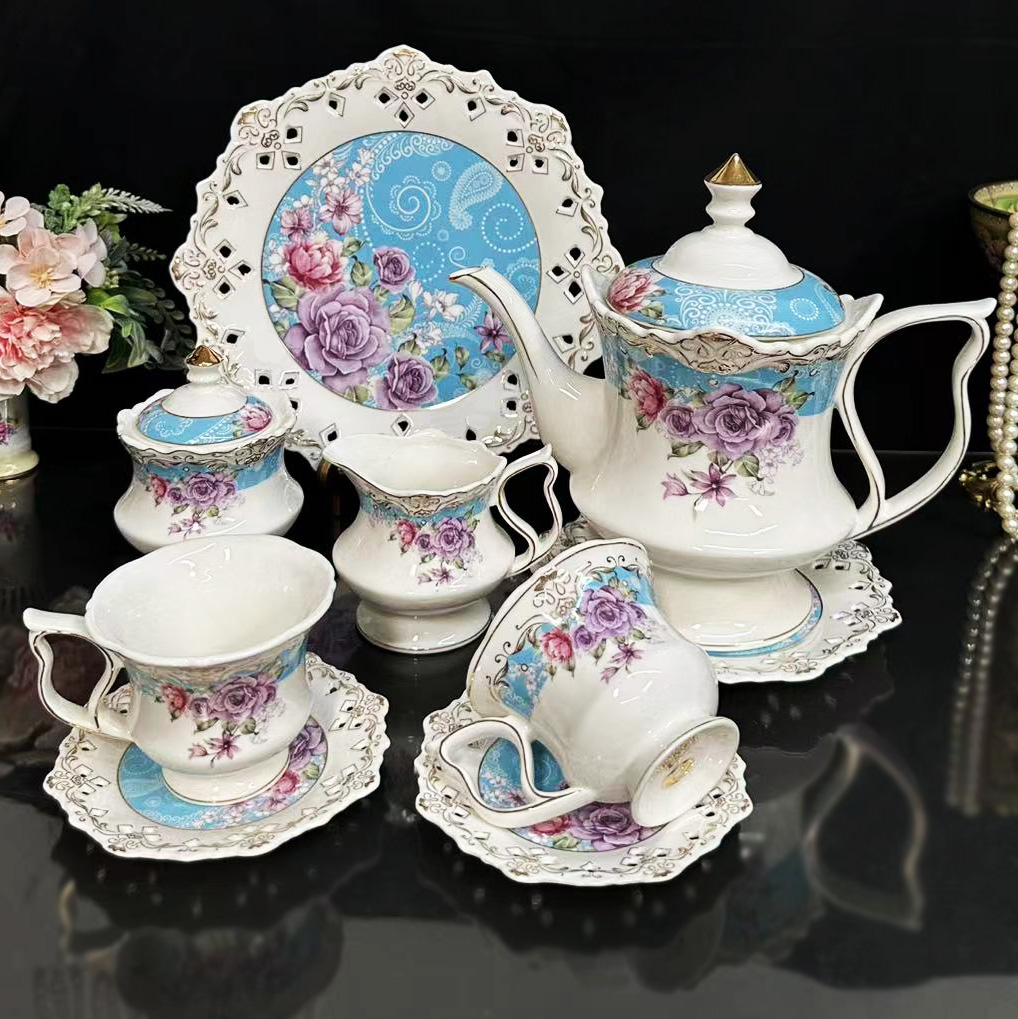 ชุดน้ำชาและกาแฟสไตล์พระราชวัง  - Coffee Tea Jar Set บทวิจารณ์และราคา