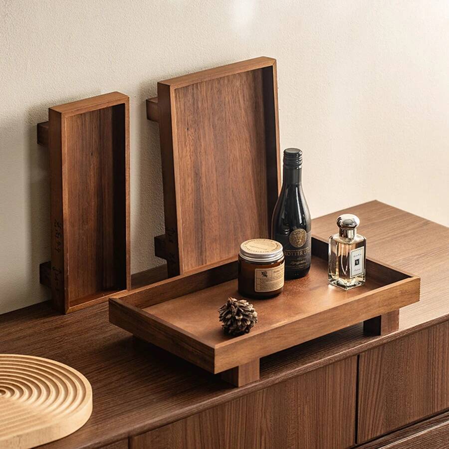 ถาดเสิร์ฟไม้สไตล์ญี่ปุ่นสำหรับ - Coffee Tea Japan บทวิจารณ์และราคา