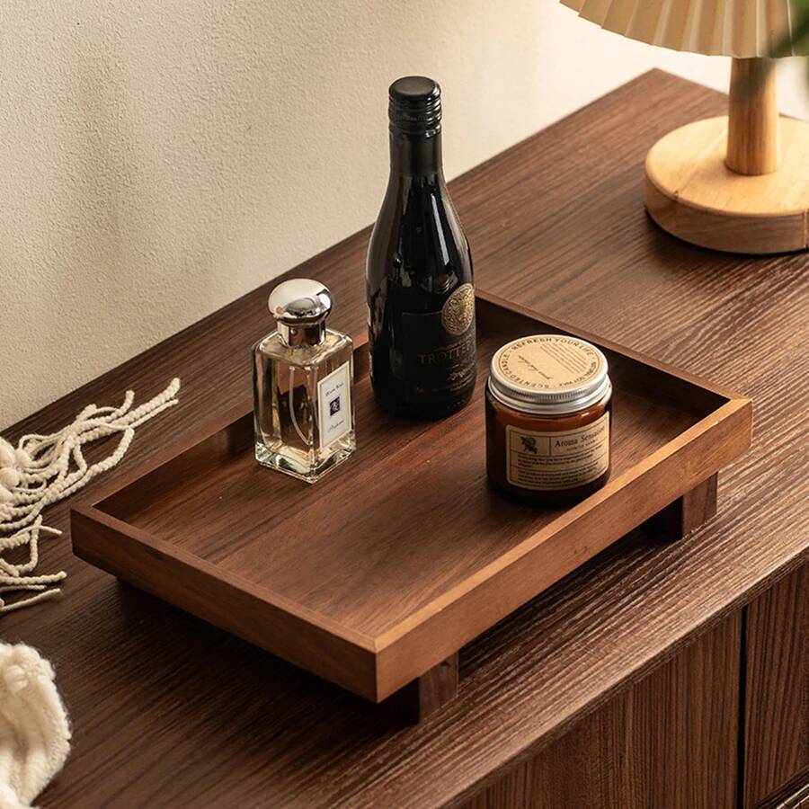 ถาดเสิร์ฟไม้สไตล์ญี่ปุ่นสำหรับ - Coffee Tea Japan บทวิจารณ์และราคา