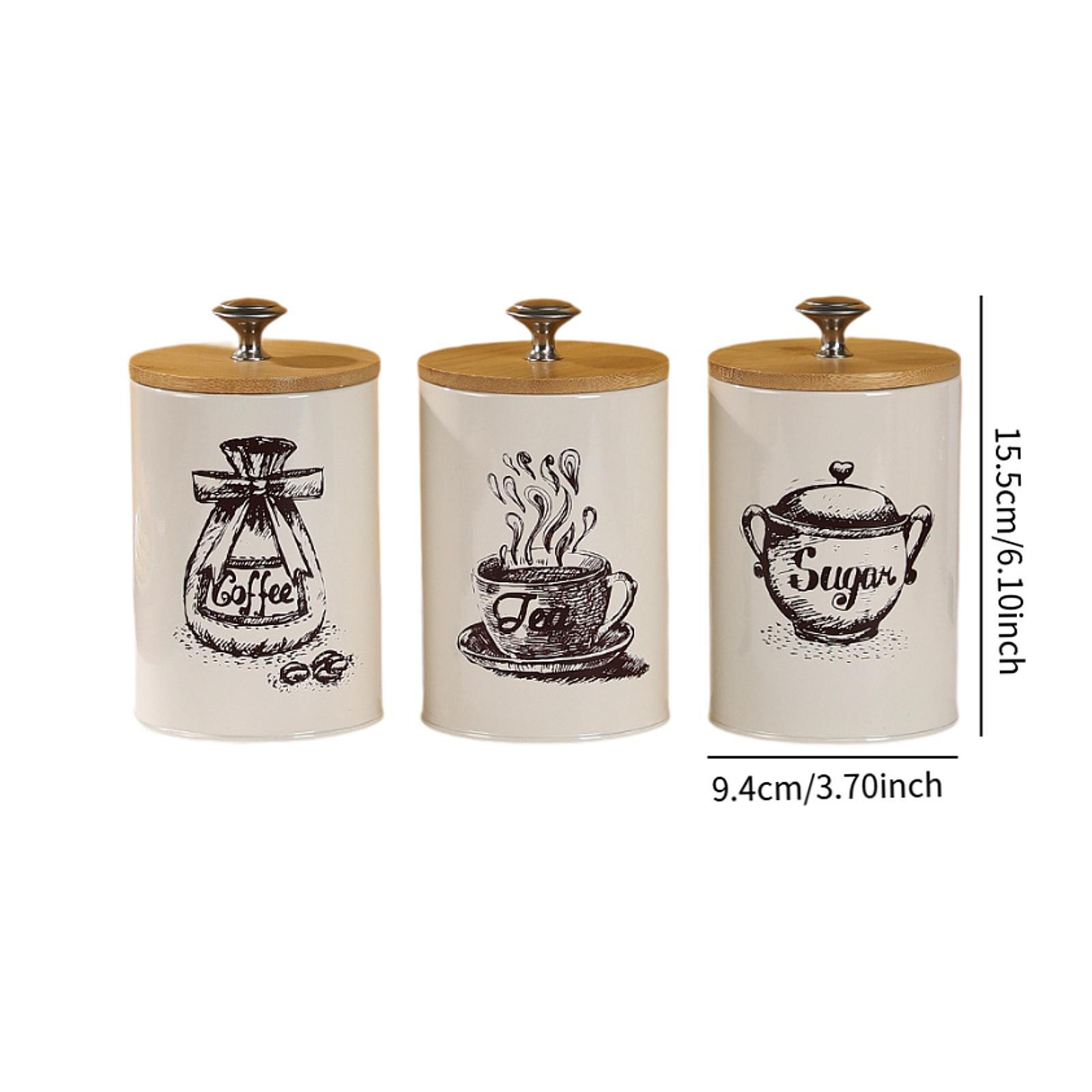 ชุดกระปุกเก็บน้ำตาล ชา กาแฟ สไ - Coffee Tea Jar Set บทวิจารณ์และราคา