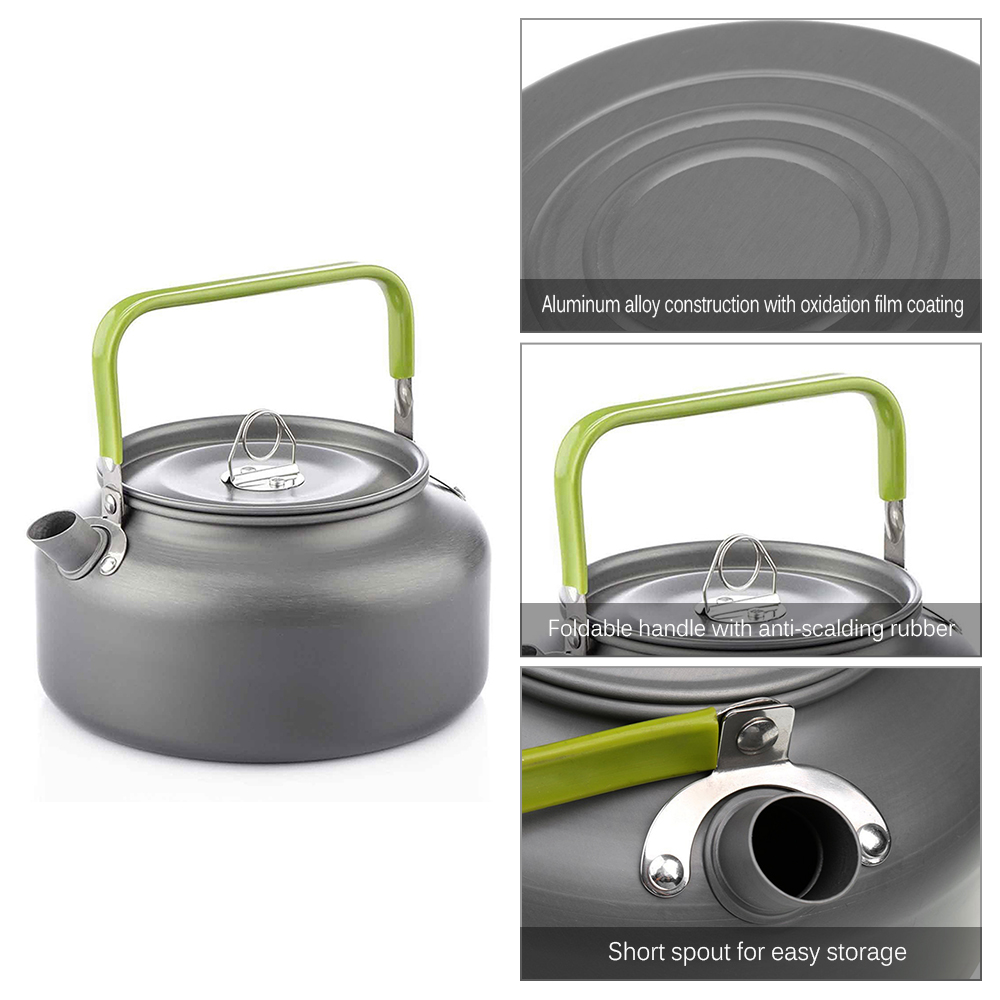 แบบพกพากลางแจ้งกาต้มน้ําหม้อน้ - Tea Coffee Pot Set บทวิจารณ์และราคา