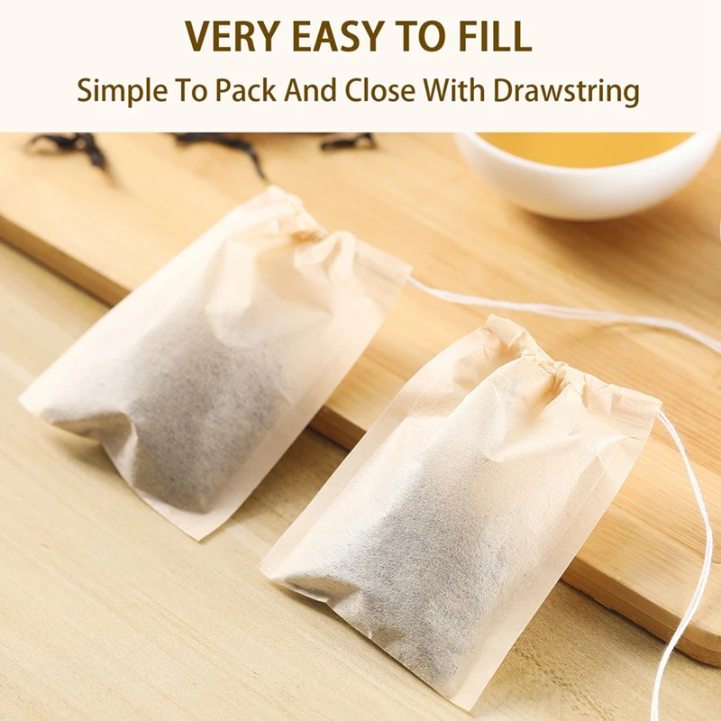 100 ชิ้น Teabags พร้อมสายรัดกร - Coffee Leaves Tea บทวิจารณ์และราคา
