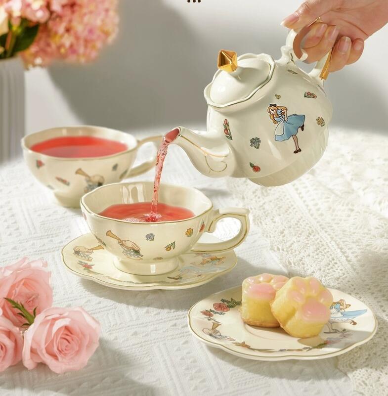 ชุดน้ำชาและกาแฟเซรามิก Alice ล - Tea Coffee Pot Set บทวิจารณ์และราคา