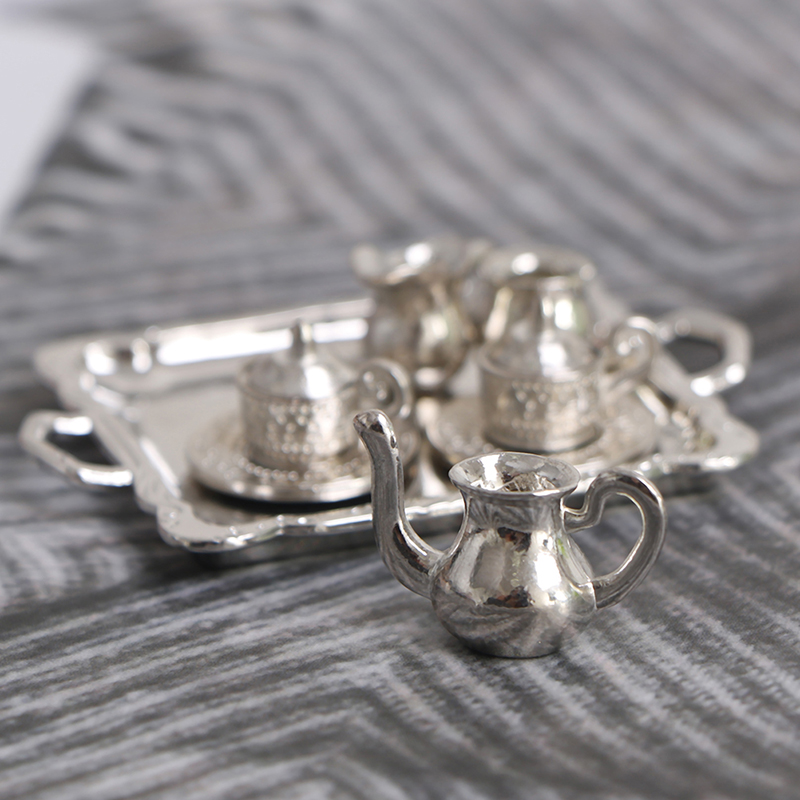 10 ชิ้น/เซ็ต 1/12 Dollhouse Mi - Coffee Tea Sugar Set บทวิจารณ์และราคา