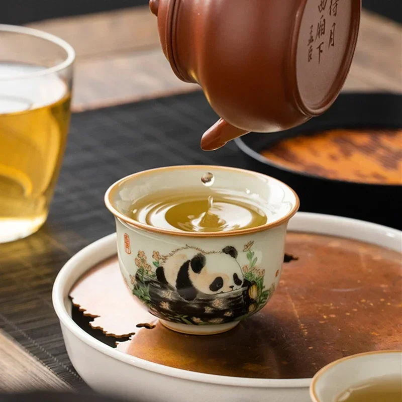 1 Pc ประเพณีจีน Ru เตาเผาเซราม - Coffee Tea Set Up บทวิจารณ์และราคา