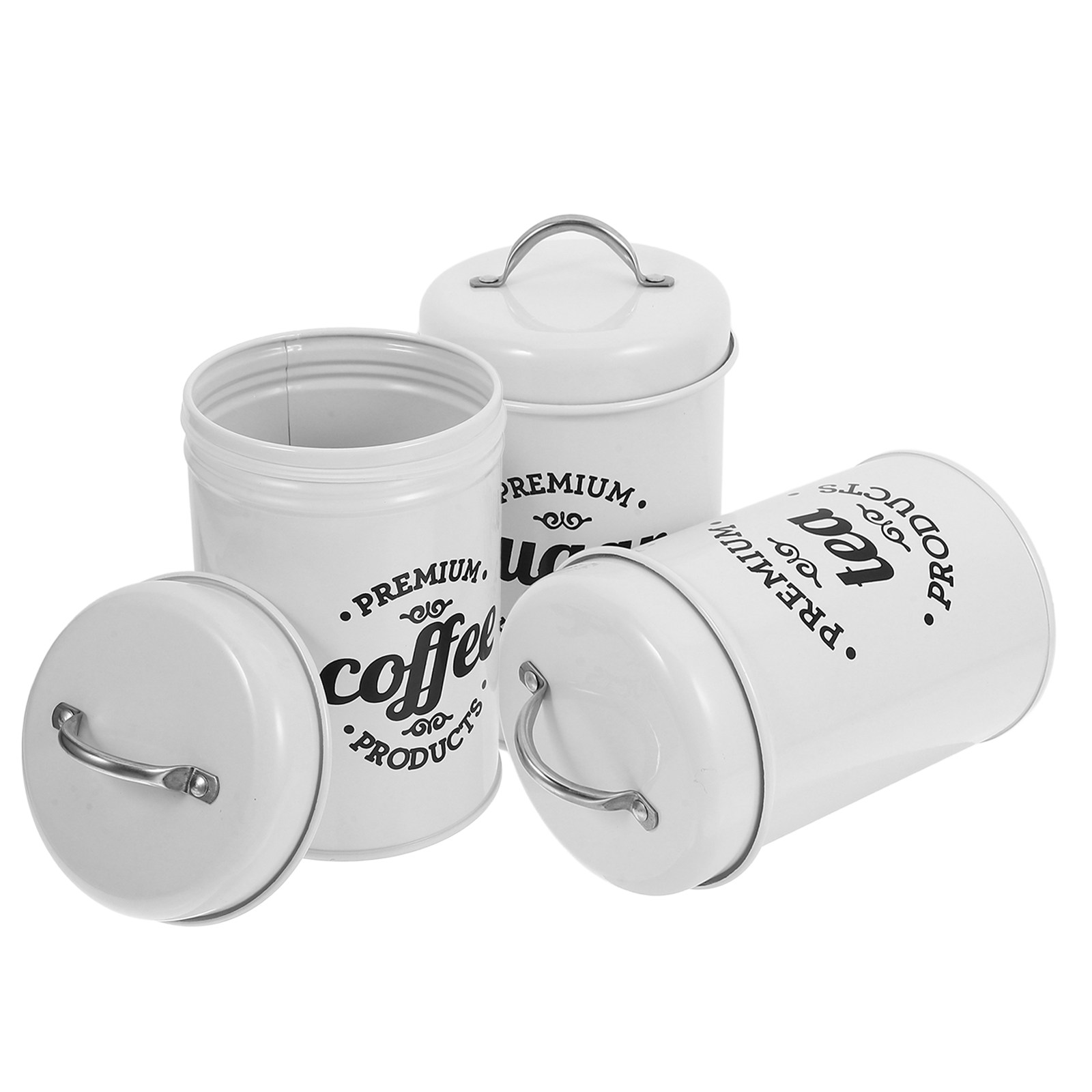 ชุดกระป๋องโลหะปิดสนิทสำหรับเก็ - Coffee Tea Jar Set บทวิจารณ์และราคา