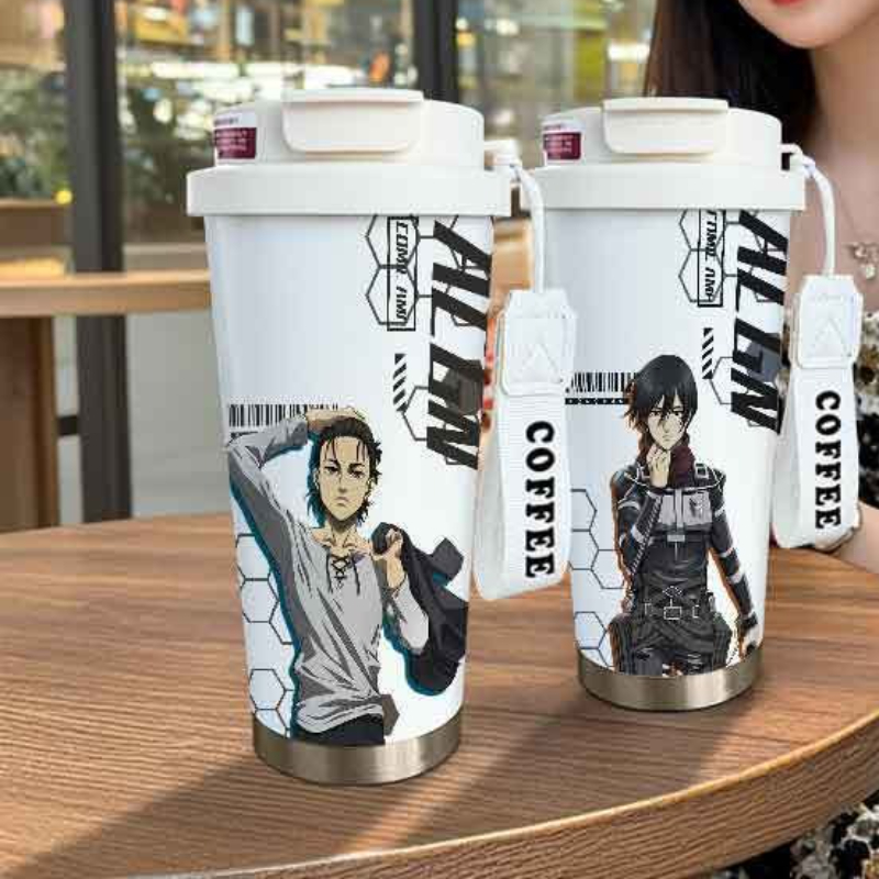 แก้วกาแฟสแตนเลสลายอนิเมะ Attac - Coffee Tea Japan บทวิจารณ์และราคา