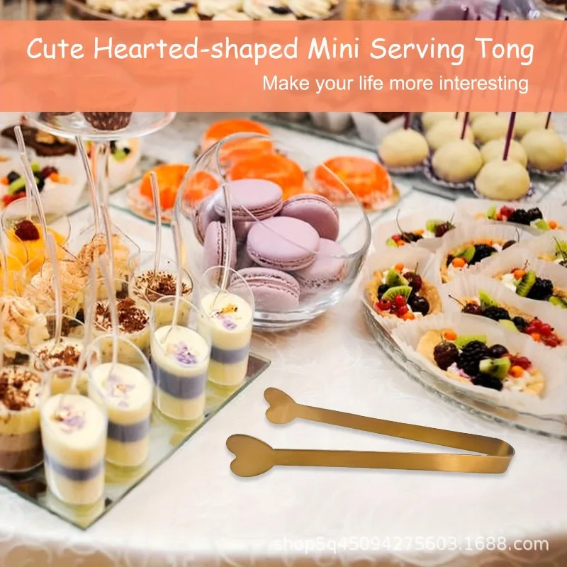 4/6PCS สแตนเลสสตีลรูปหัวใจมินิ - Coffee Tea Sugar Set บทวิจารณ์และราคา