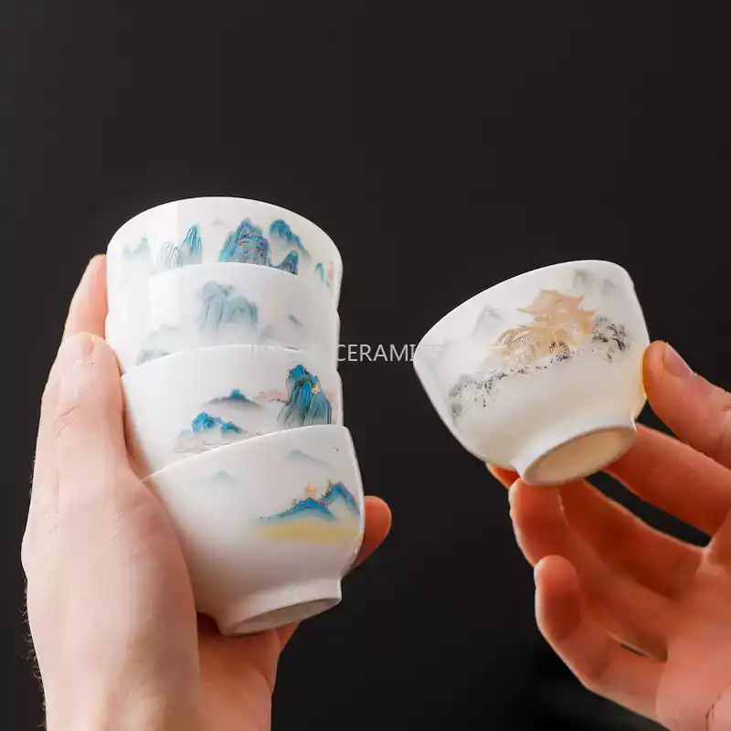 ถ้วยชาเซรามิกขนาดเล็ก 4 ชิ้น,  - Coffee Tea Set Up บทวิจารณ์และราคา