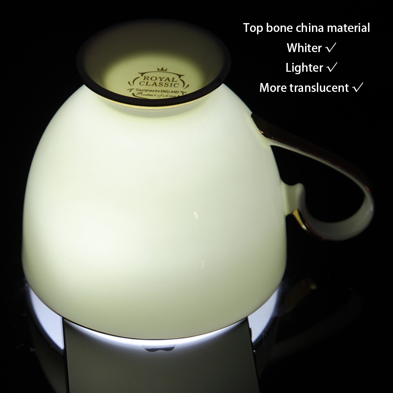 Grace Bone ชุดกาแฟจีนสีขาวทอง  - Coffee Tea Sugar Set บทวิจารณ์และราคา