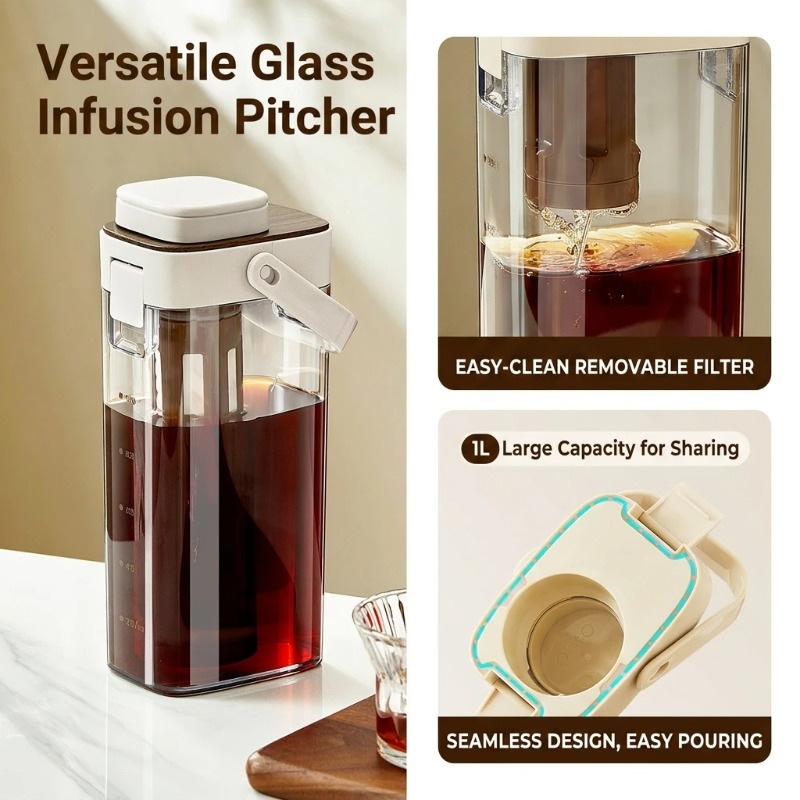 เหยือกชงกาแฟสกัดเย็นแบบปิดผนึก - Coffee Tea Brew บทวิจารณ์และราคา
