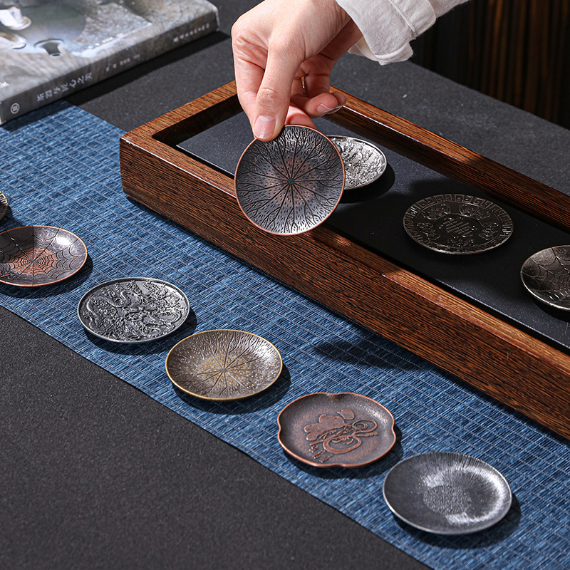 ญี่ปุ่นโลหะผสม Coasters Zen โบ - Coffee Tea Japan บทวิจารณ์และราคา