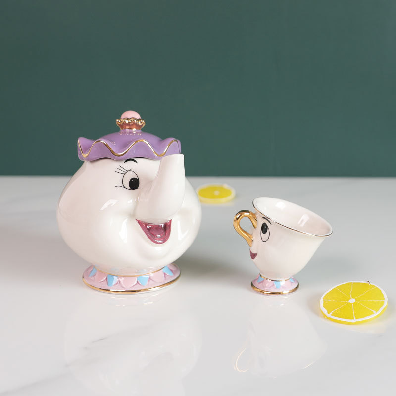 กาน้ำชาการ์ตูนโฉมงามกับเจ้าชาย - Coffee Tea Jar Set บทวิจารณ์และราคา