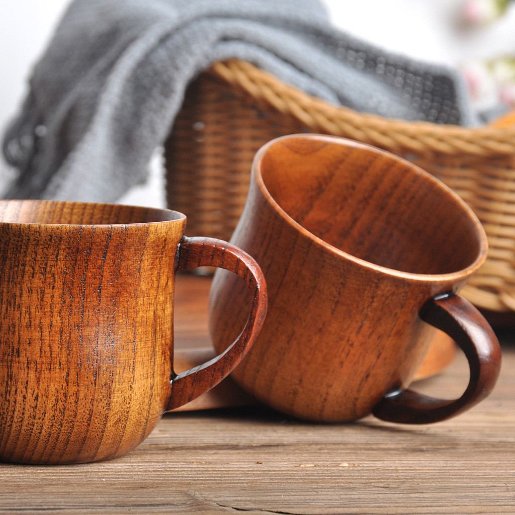 แก้วกาแฟไม้ แก้วชาไม้ธรรมชาติท - Morning Tea Coffee บทวิจารณ์และราคา