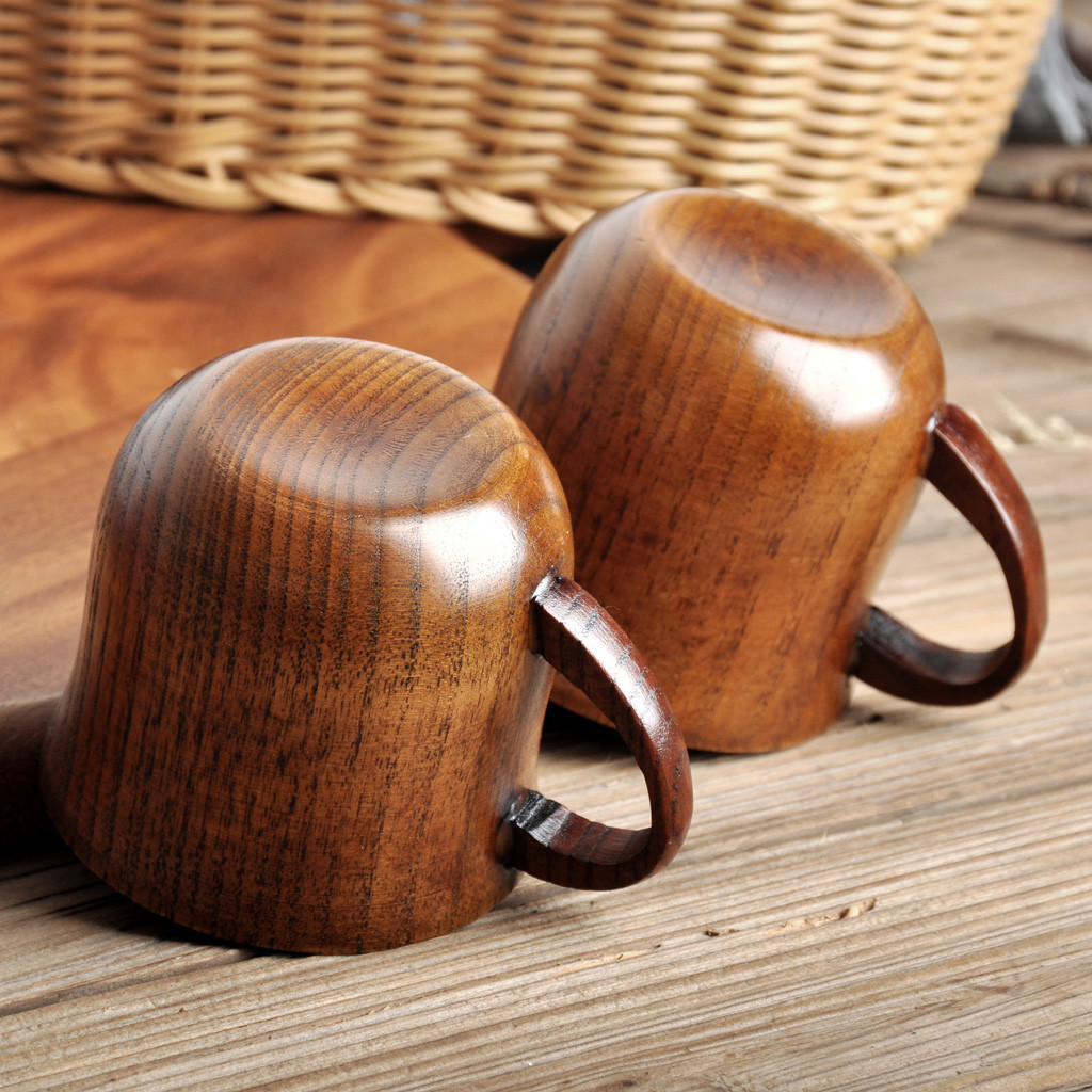 แก้วกาแฟไม้ แก้วชาไม้ธรรมชาติท - Morning Tea Coffee บทวิจารณ์และราคา