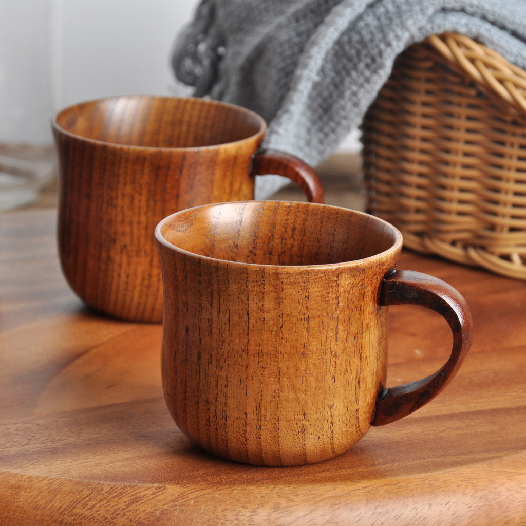 แก้วกาแฟไม้ แก้วชาไม้ธรรมชาติท - Morning Tea Coffee บทวิจารณ์และราคา
