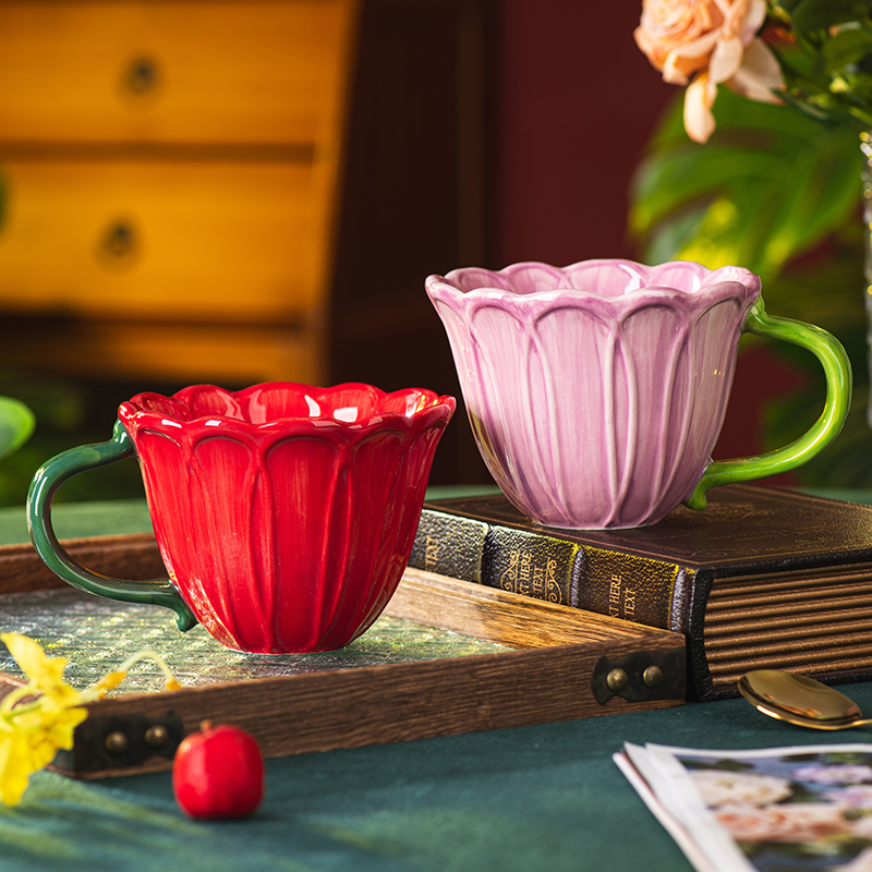 ชุดแก้วเซรามิกลายดอกไม้ แก้วกา - Morning Tea Coffee บทวิจารณ์และราคา