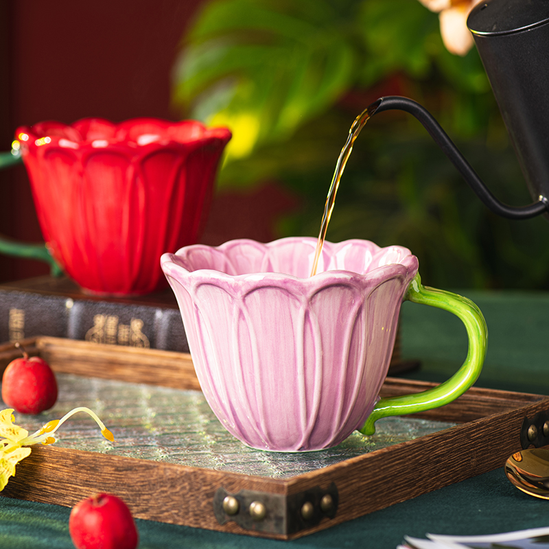 ชุดแก้วเซรามิกลายดอกไม้ แก้วกา - Morning Tea Coffee บทวิจารณ์และราคา