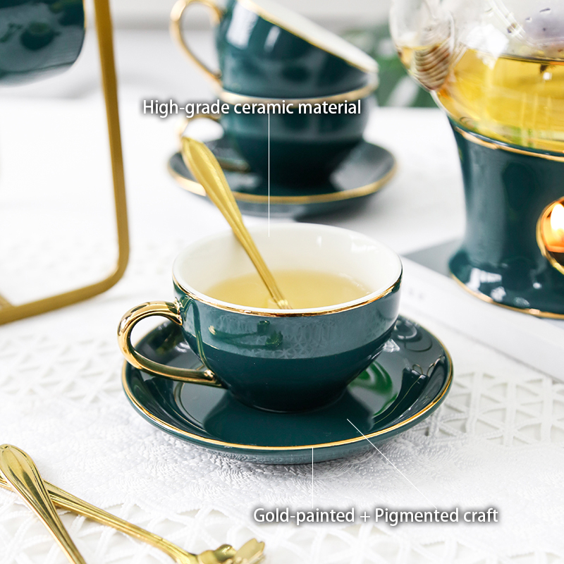 Nordic เซรามิคชุดชา Porcelain  - Tea Coffee Pot Set บทวิจารณ์และราคา