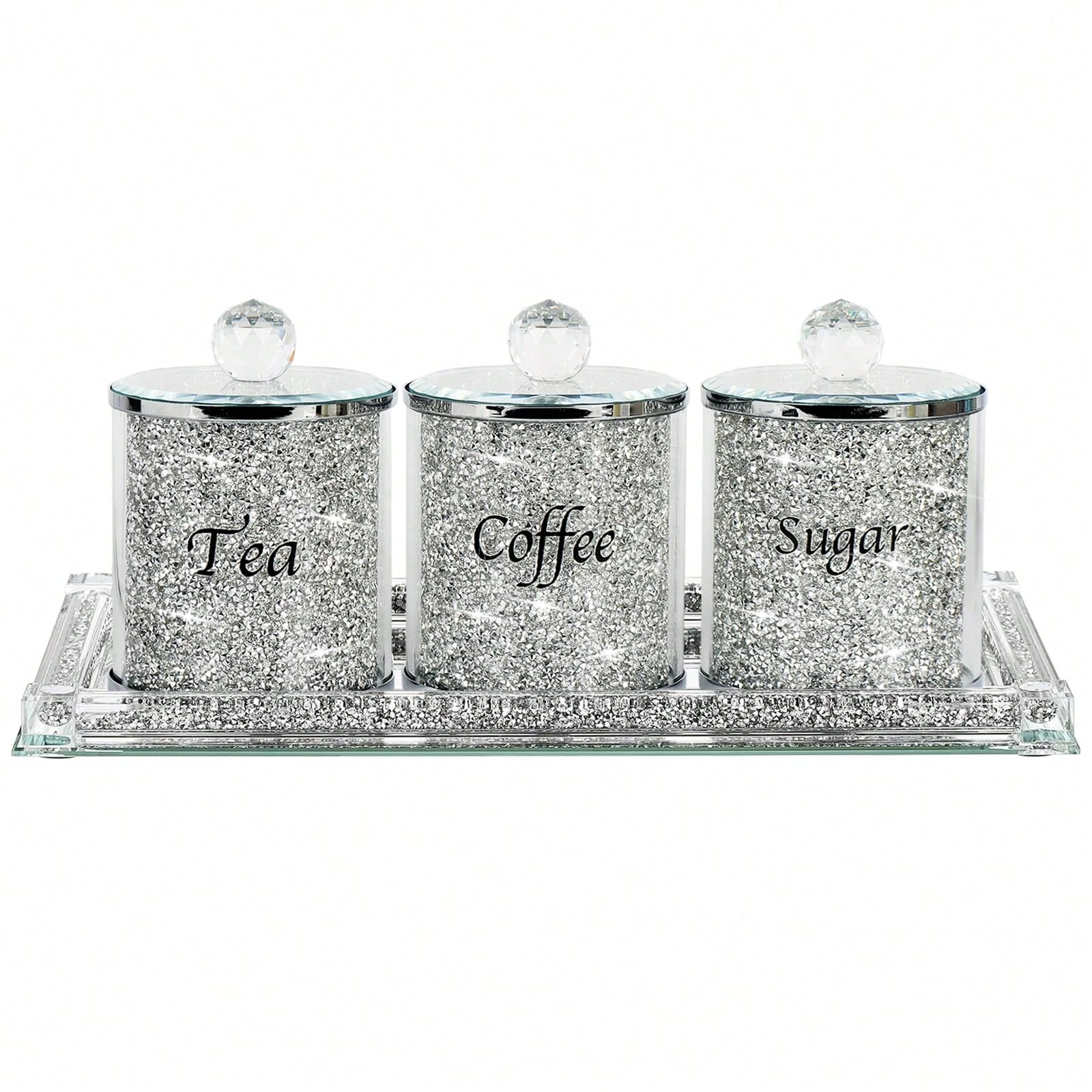 ชุดกระปุกเก็บของในครัวลายเพชรร - Coffee Tea Jar Set บทวิจารณ์และราคา