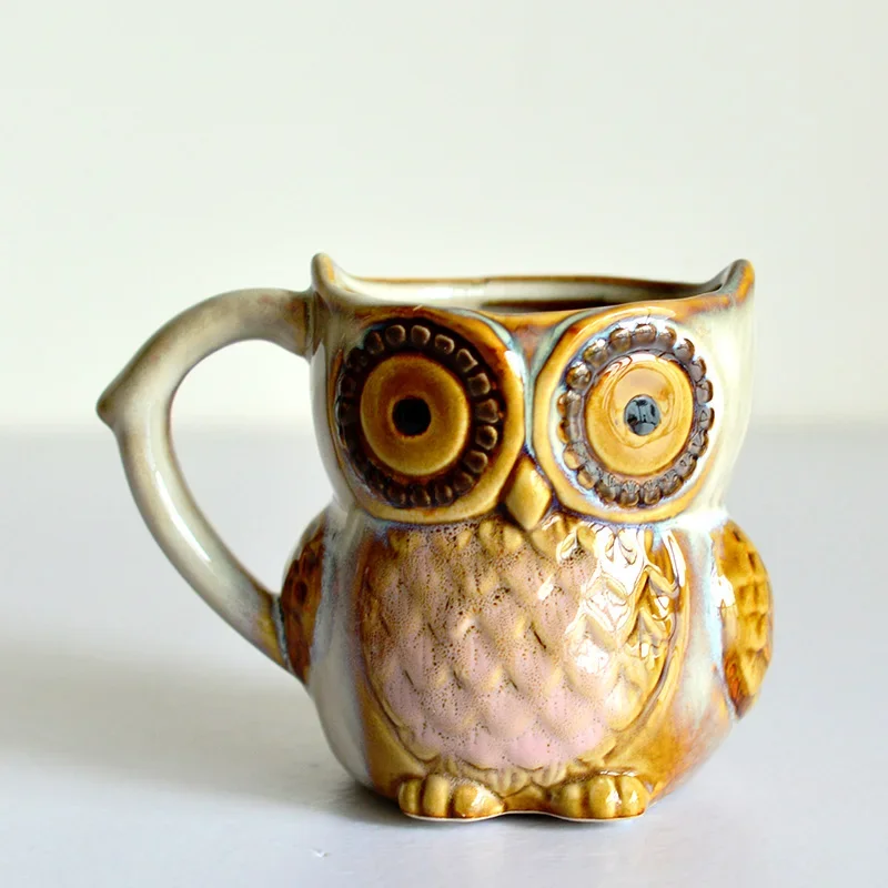 น่ารักนกฮูกการ์ตูนกาแฟ Drinkwa - Morning Tea Coffee บทวิจารณ์และราคา