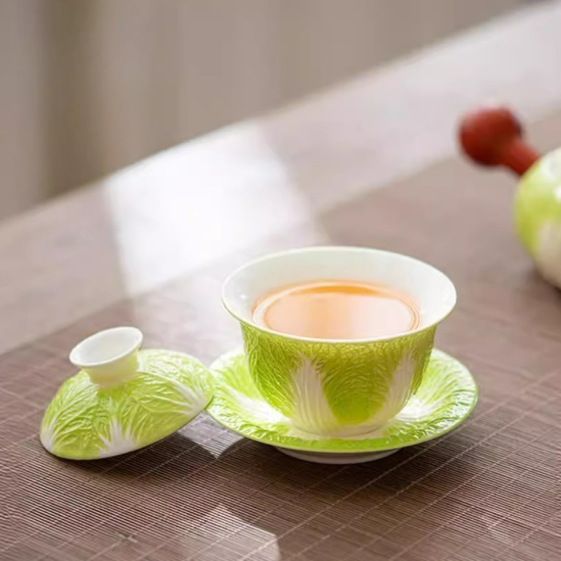 ชุดน้ำชาเซรามิกสีขาวลายกะหล่ำป - Coffee Tea Set Up บทวิจารณ์และราคา