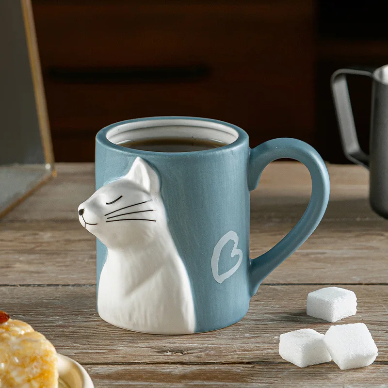 แก้วเซรามิกรูปแมวจูบ 1 ใบ สำหร - Morning Tea Coffee บทวิจารณ์และราคา