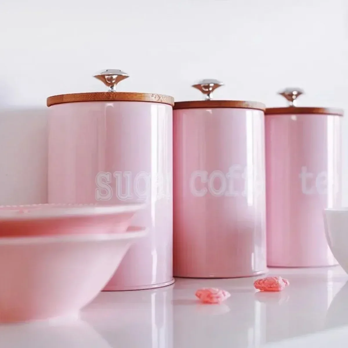 3 ชิ้น/เซ็ตชากาแฟน้ําตาลเก็บเค - Coffee Tea Jar Set บทวิจารณ์และราคา
