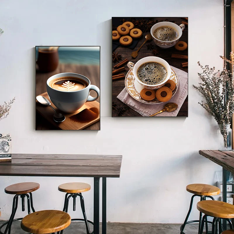 ภาพพิมพ์บนผ้าใบลายกาแฟเอสเปรสโ - Coffee And Tea Lyrics บทวิจารณ์และราคา